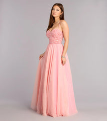Jocelyn Applique Corset A-Line Ball Gown