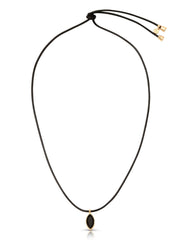 Marquise Onyx Cord Necklace