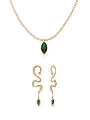 Emerald Serpentina Marquise Set
