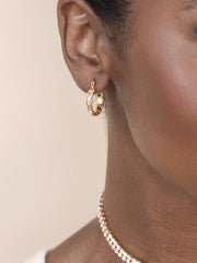 Textured Mini Hoops