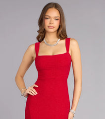 Sheila Glitter Lace-Up Formal Dress