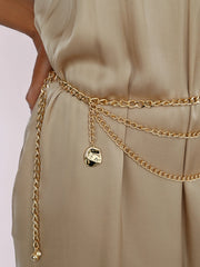Modern Edge Layered Waist Chain