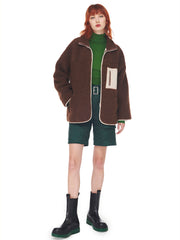 Forest Green Quilted Midi Shorts