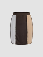 Patchwork Mini Skirt