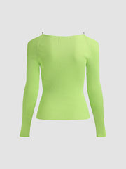 Solid Drop Shoulder Sweater