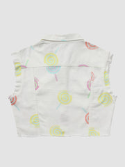 Color Lollipop Sleeveless Vest
