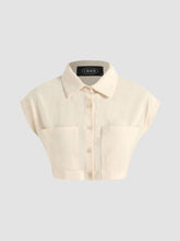 Solid Pocket Crop Top