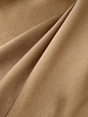 Satin Drawstring Split Midi Skirt