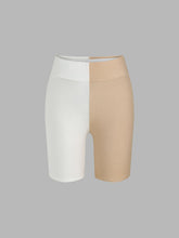 Patchwork Elasticated Midi Shorts