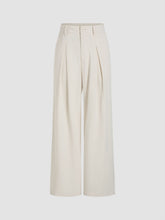 Cropped & Pleated Wide Leg Trousers