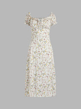Julia's Ditsy Floral Puff Sleeve Corset Dress