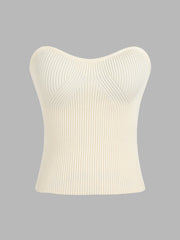 Rib Knit Crop Tube Top