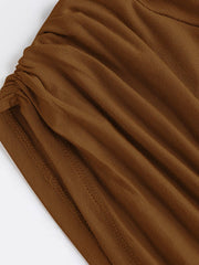 Solid Ruched Crop Tank Top