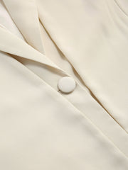 Dirty Chai Oversized Cream Blazer Curve & Plus