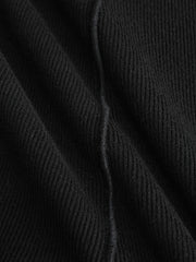 Jersey Mock Neck Long Sleeve Short Dress