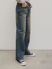 Mid Waist Baggy Jeans