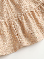 Solid Ruffle Tiered Mini Skirt
