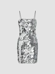 Sequin Chain Mini Dress