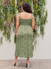 Floral Mermaid Knotted Maxi Dress Curve & Plus