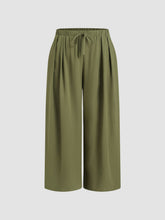 Elastic Waist Wide Leg Trousers Curve & Plus