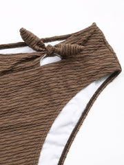 Cheeky Bowknot Knitted Bikini Bottom Curve & Plus