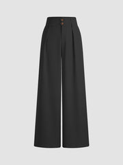 Mid Rise Straight Leg Trousers