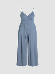 V-neck Cami Wide Leg Jumpsuit Curve & Plus