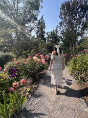 Julia's Ditsy Floral Puff Sleeve Corset Dress