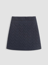 Mid Waist Quilted Heart Geometric Mini Skirt