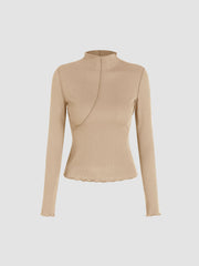 High Neck Long Sleeve Tee