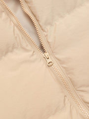 Zip Front Hooded Puffer Coat