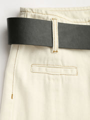 Denim Low Waist Gradient Belted Straight Leg Jeans