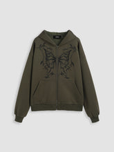 Terry Graphic Butterfly Hoodie