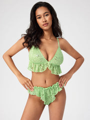 Lace Ruffle Bralette