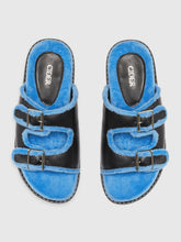 Big Buckle Shearling Slippers
