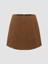Corduroy High Waist Split Skort Curve & Plus