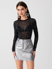 Round Neckline Star Bodysuit