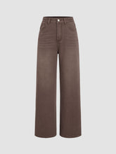 Honey Denim Mid Rise Solid Straight Leg Jeans