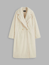 Faux Fur Double Breasted Coat