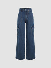 Petite Solid Cargo Jeans