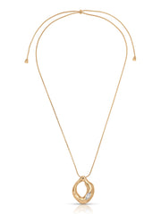 Molten Marquise Pendant Necklace