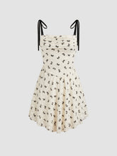 Bowknot Jacquard Mini Dress