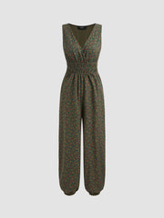 Ditsy Floral Pocket Jogger Jumpsuit