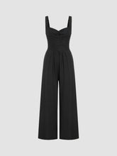 V-neck Lace Wide Leg Jumpsuit