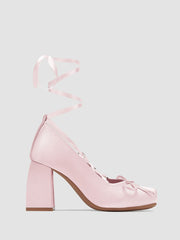 Ballet Satin Bow Mary Jane Heels