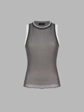 Contrasting Binding Solid Tank Top