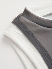 Contrasting Binding Solid Tank Top