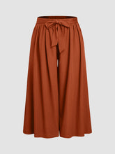 High Rise Bowknot Wide Leg Trousers Curve & Plus