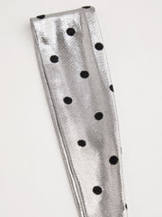 Square Neck Polka Dot Knotted Tank Top