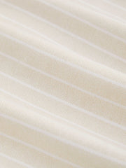 Asymmetrical Neck Solid Striped Knotted Crop Top